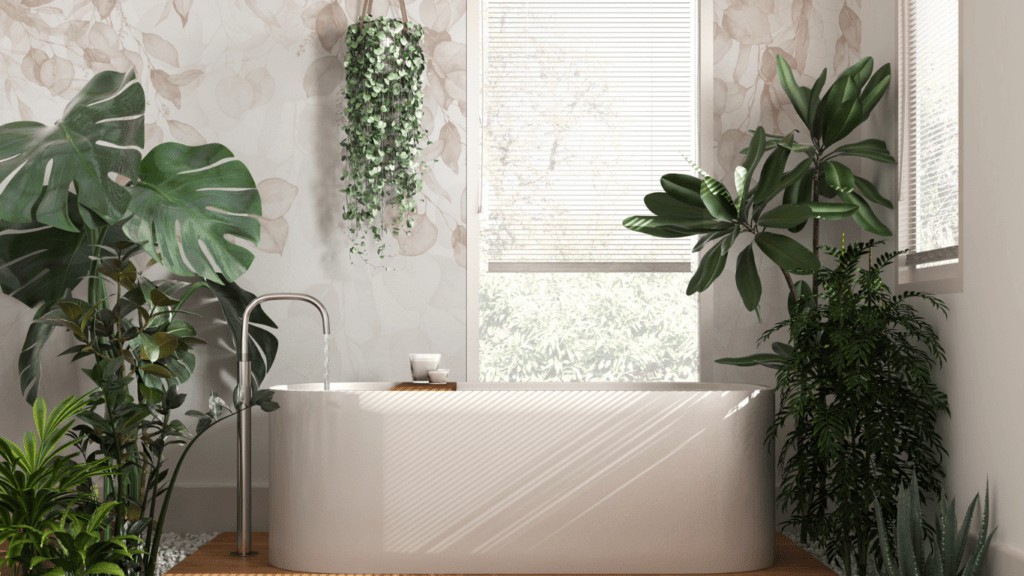 fBiophilic  bathroom design