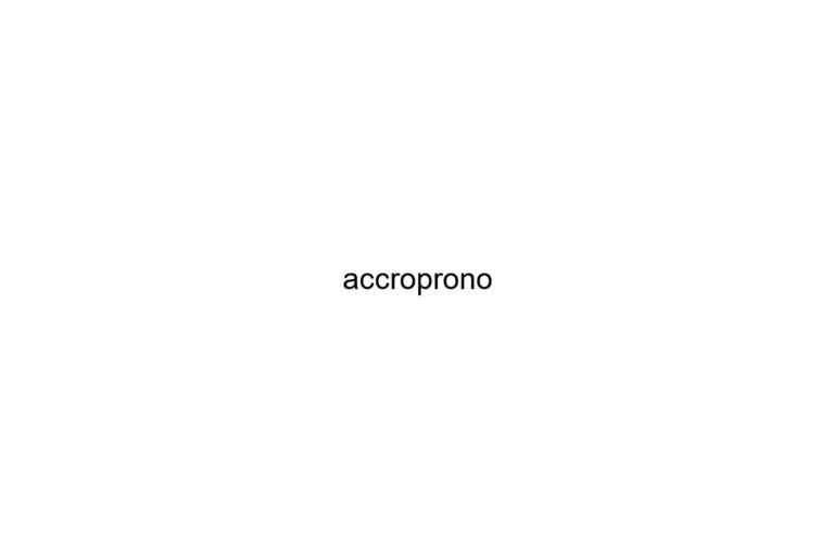 accroprono